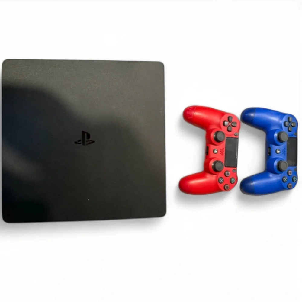 Sony PlayStation 4 (PS4) Slim Console with 3 Controllers 500GB